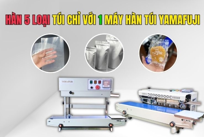 Review hàn 5 loại túi chỉ với 1 máy hàn túi Yamafuji