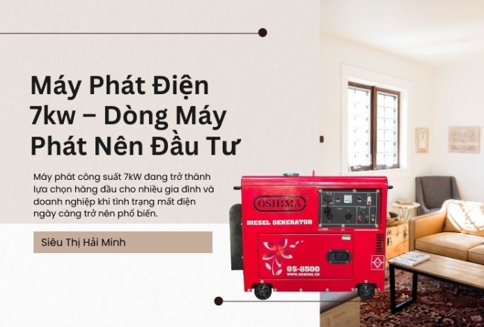 Máy Phát Điện 7kw – Dòng Máy Phát Nên Đầu Tư