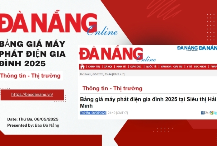 Baodanang.vn Review Giá Máy Phát Điện Gia Đình Hải Minh