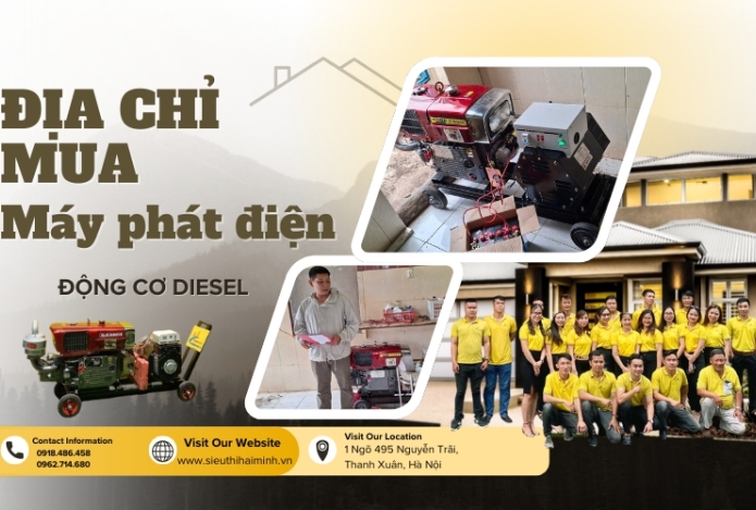 Bật mí địa chỉ bán máy phát điện lắp ráp động cơ Diesel
