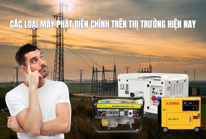 Các Loại Máy Phát Điện Chính Trên Thị Trường Hiện Nay