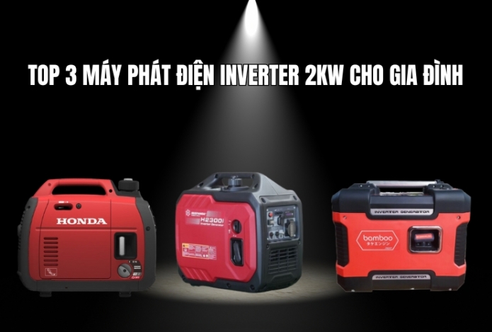 Top 3 Máy Phát Điện Inverter 2kw Cho Gia Đình