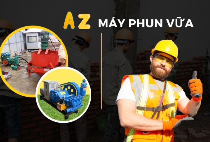 Máy Phun Vữa Trát Tường - Nhà Thầu Nên Biết