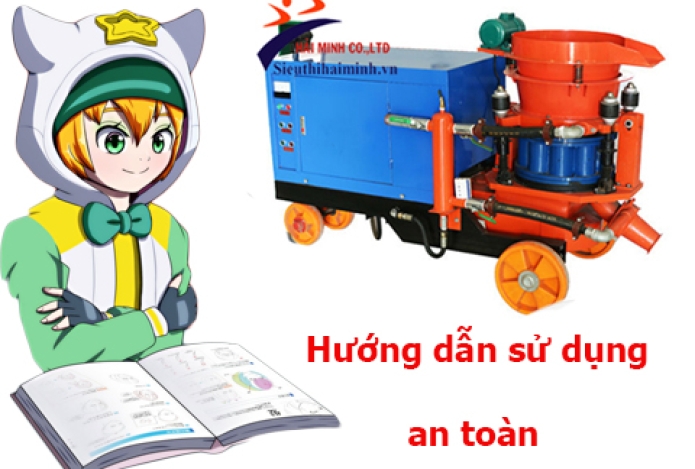 Những nguyên tắc làm việc an toàn với máy phun vữa
