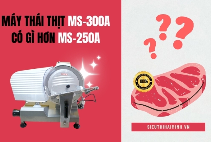 Máy thái thịt MS-300A có gì hơn MS-250A