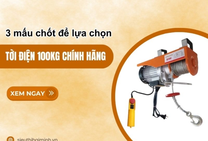 3 mấu chốt để lựa chọn được tời điện 100kg chính hãng