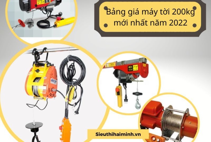[Cập Nhật] Bảng giá máy tời 200kg mới nhất năm 2022