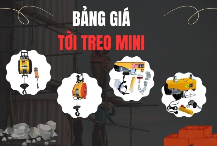 Bảng giá tời treo mini - chi phí dự kiến năm 2024