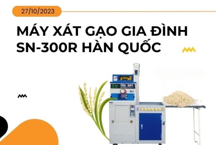 Khám Phá Máy Xát Gạo Gia Đình SN-300R Hàn Quốc Làm Việc