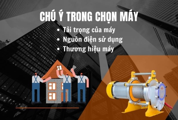 Máy tời điện mặt đất không thể thiếu trong các công trình xây dựng!