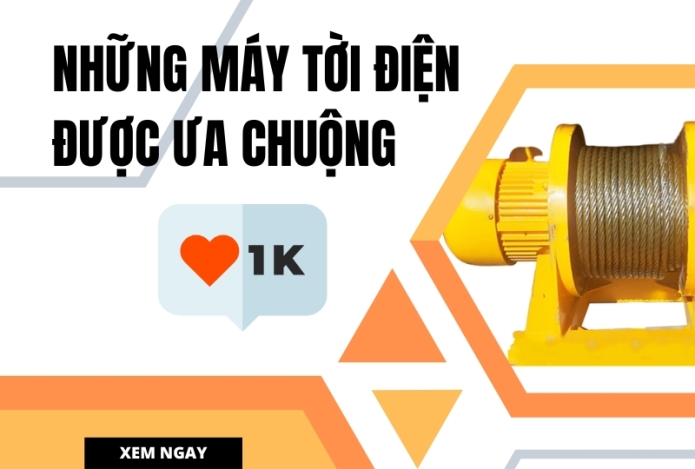 Top máy tời điện tải trọng 200-400kg được ưa chuộng