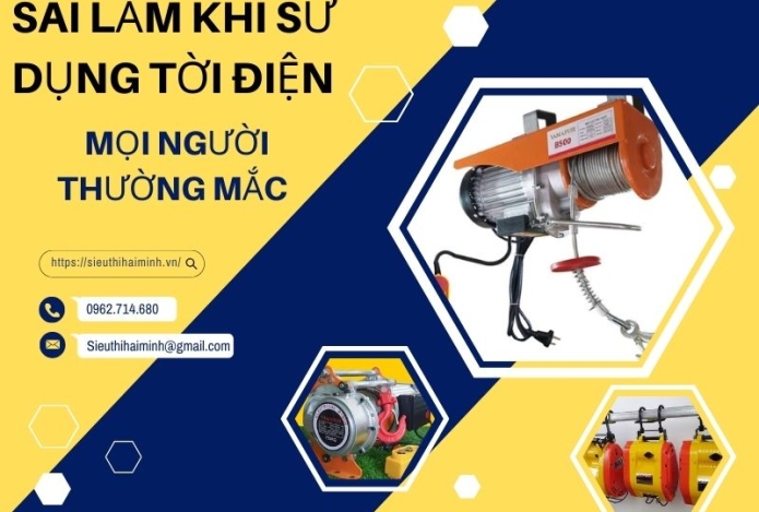 Sai Lầm Khi Lựa Chọn Tời Điện Mà Mọi Người Thường Mắc Phải