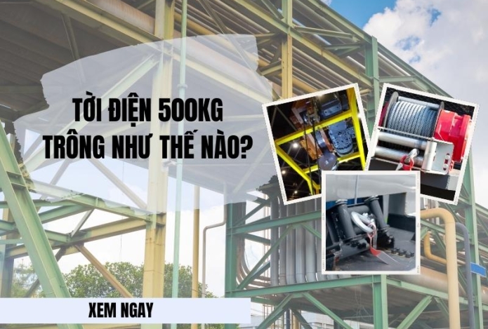 Tời điện 500kg trông như thế nào