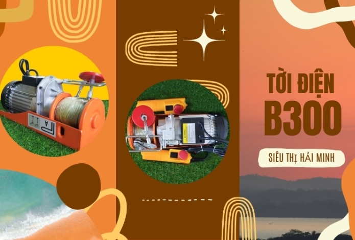 Tời điện B300 tải trọng 200kg – Mạnh Mẽ Như Lời Đồn