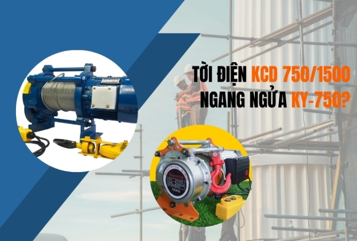Tời điện KCD 750/1500 ngang ngửa KY-750 Yamafuji?