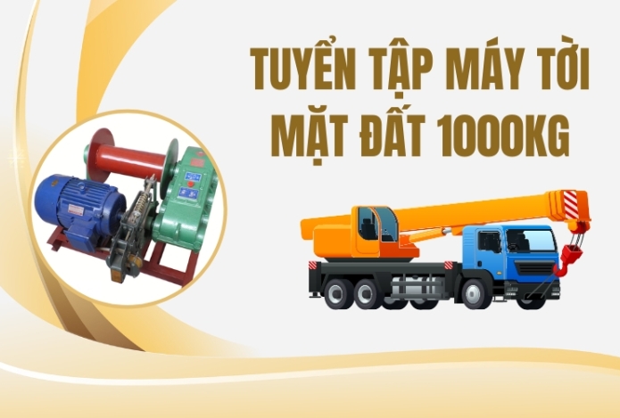 Tuyển tập máy tời mặt đất 1000kg giá chỉ 5 triệu 5 trăm