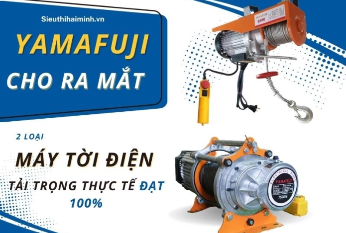 Yamafuji Ra Mắt 2 Máy Tời Điện Có Tải Trọng Nâng Hạ Thực Tế Đạt 100%