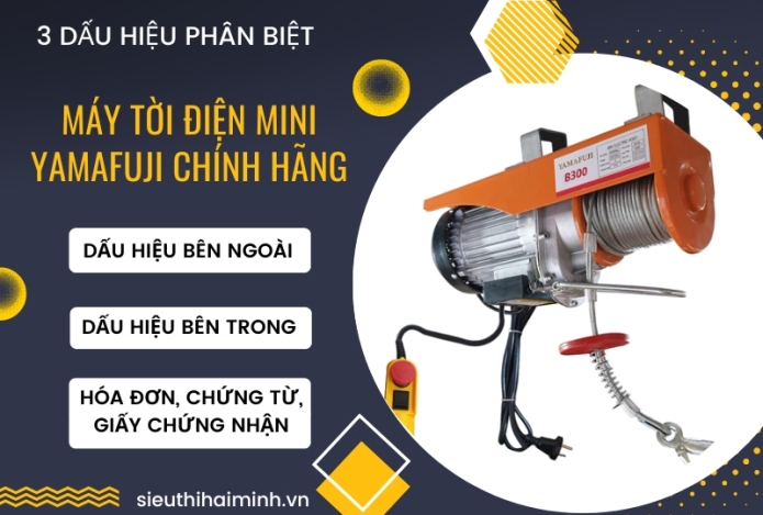3 Dấu Hiệu Phân Biệt Máy Tời Điện Mini Yamafuji Chính Hãng