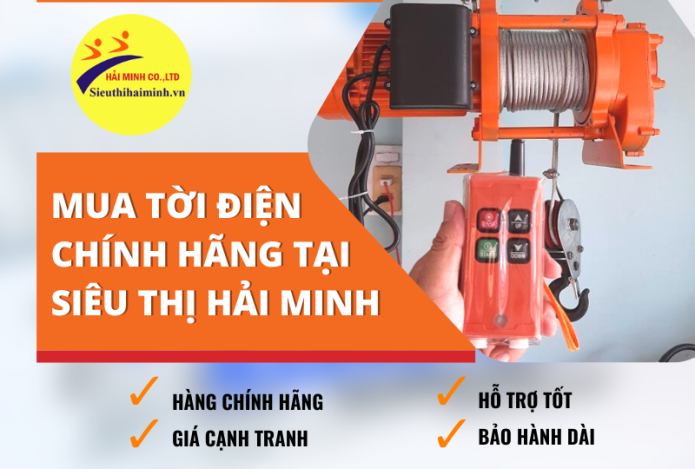3 cách mua máy tời điện đơn giản tại Siêu thị Hải Minh