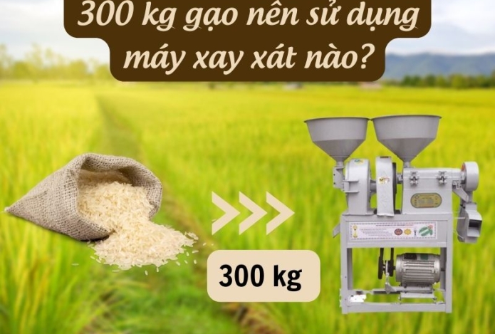300kg gạo nên sử dụng máy xay xát nào?