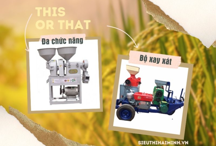 So sánh máy xay xát đa chức năng với bộ máy xay xát