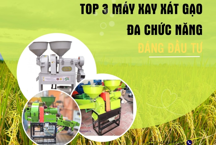 Top 3 máy xay xát gạo đa chức năng đáng đầu tư