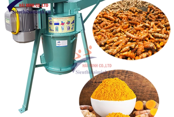 Máy xay nghệ đáp ứng công suất 1000kg nghệ/ngày