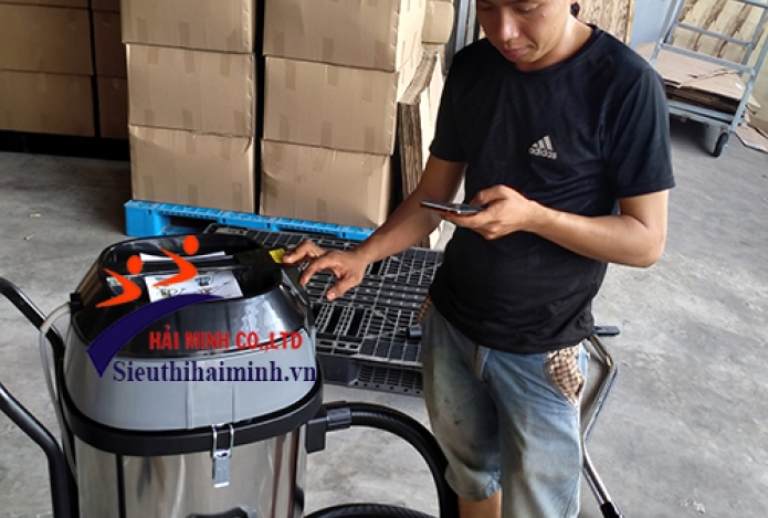 Bàn giao máy cắt cỏ - máy hút bụi ở Tân Uyên Bình Dương