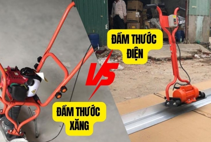 Nên Chọn Đầm Thước Chạy Xăng Hay Đầm Thước Chạy Điện?