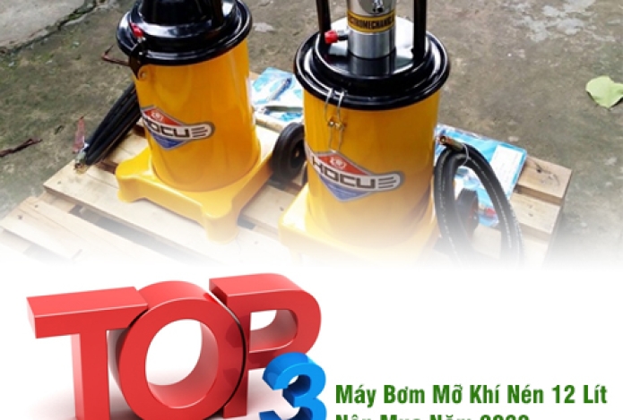 Top 3 Máy Bơm Mỡ Khí Nén 12 Lít Nên Mua Năm 2020