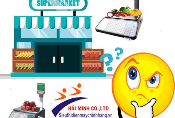 Mua cân điện tử in tem mã vạch nào cho siêu thị lớn