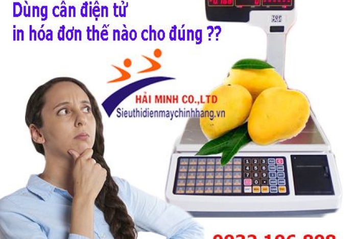 Quy trình chuẩn để sử dụng cân điện tử in bill chính xác