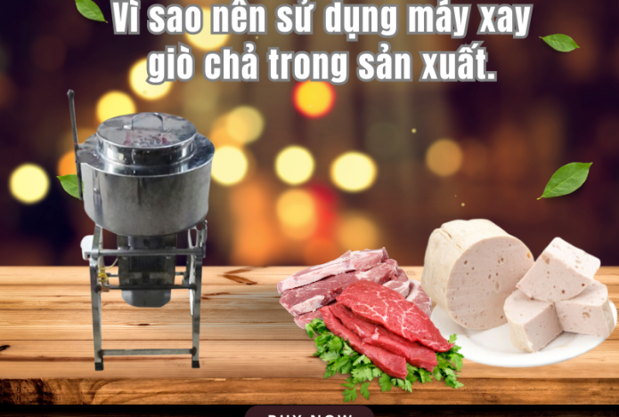 Vì sao nên sử dụng máy xay giò chả trong sản xuất.