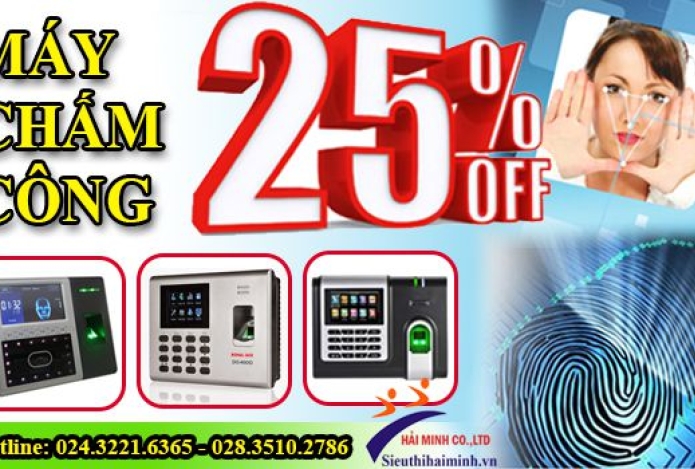 KHUYẾN MẠI CHÀO HÈ – SALE SỐC 25% MÁY CHẤM CÔNG TẠI HẢI MINH
