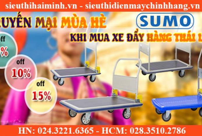 Khuyến mại chào hè - xe đẩy hàng Sumo giảm giá cực “SHOCK”