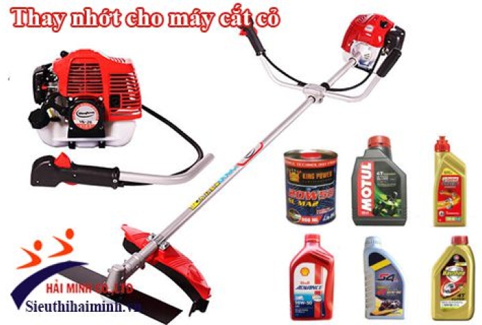 Máy cắt cỏ dùng nhớt gì? Mua ở đâu?