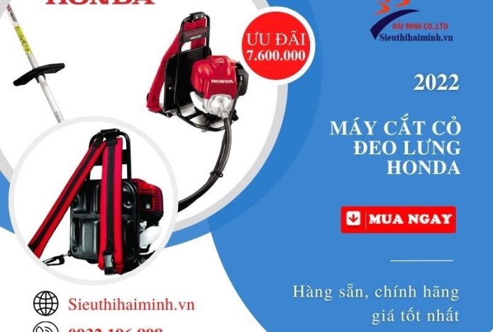 Máy cắt cỏ Honda đeo lưng giá hiện tại?