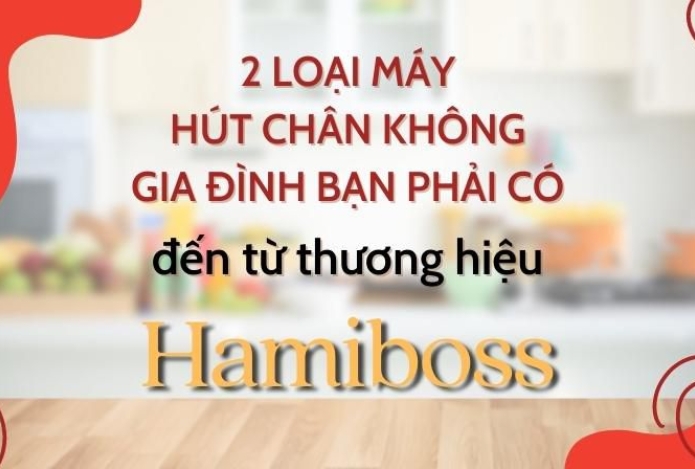 2 máy hút chân không gia đình thương hiệu Hamiboss Hot nhất hiện nay