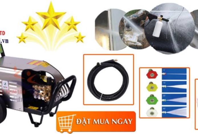 [Máy rửa xe] Kỹ thuật Hải Minh giao + lắp đặt + thử máy hoàn chỉnh