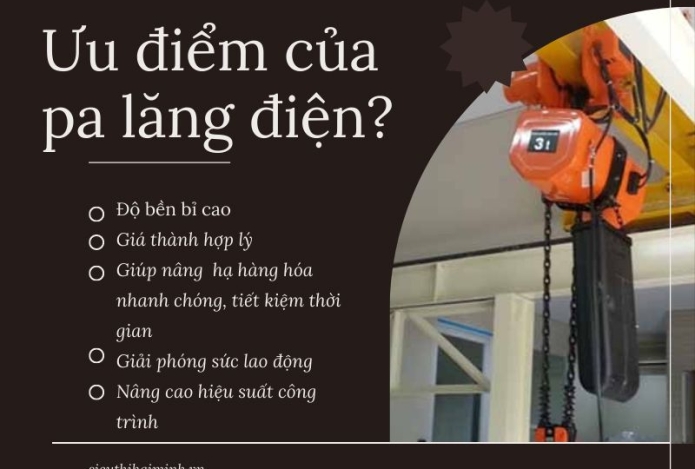 Pa lăng điện là gì? Khi nào thì sử dụng pa lăng điện