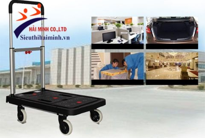 Xe đẩy hàng  4 bánh giá rẻ đa năng - ứng dụng rộng