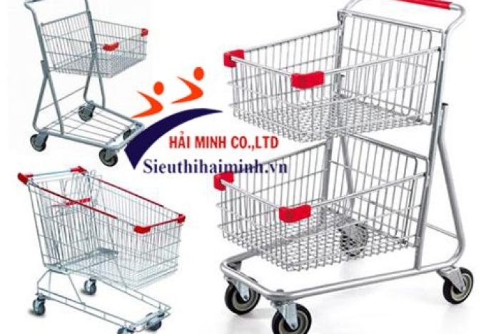 Có những mẫu xe đẩy hàng siêu thị nào?