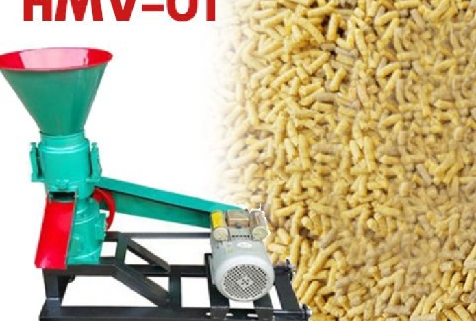 Làm cám viên cho gà dễ dàng với máy ép cám viên HMV-01