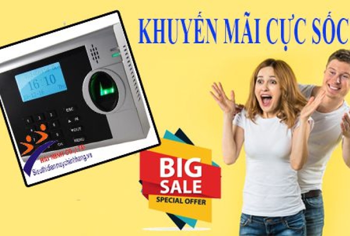 [KHUYẾN MÃI] Cực sốc cho các loại máy chấm công thẻ từ 2020