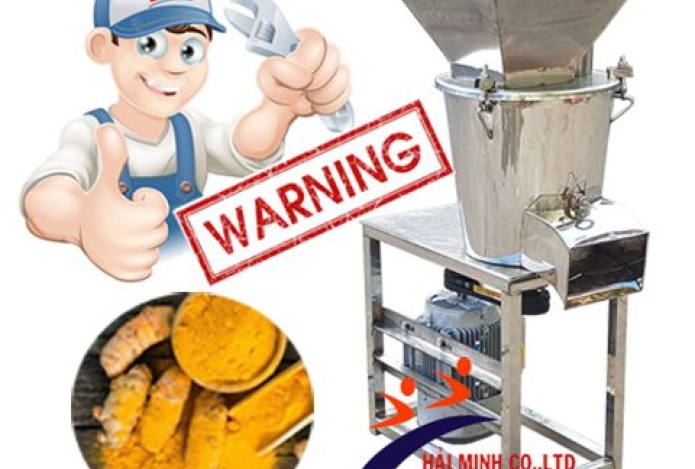 Máy xay vắt nghệ - máy nghiền nghệ tiềm ẩn 4 sự cố