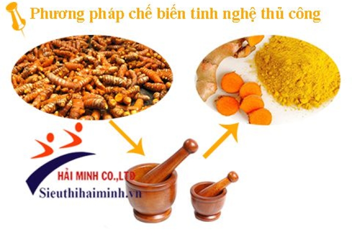 Cách làm bột nghệ bằng phương pháp truyền thống