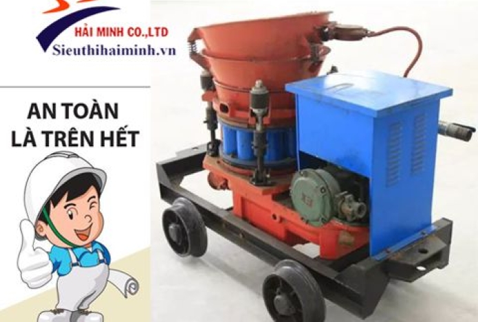 Đảm bảo an toàn với máy phun vữa trát tường