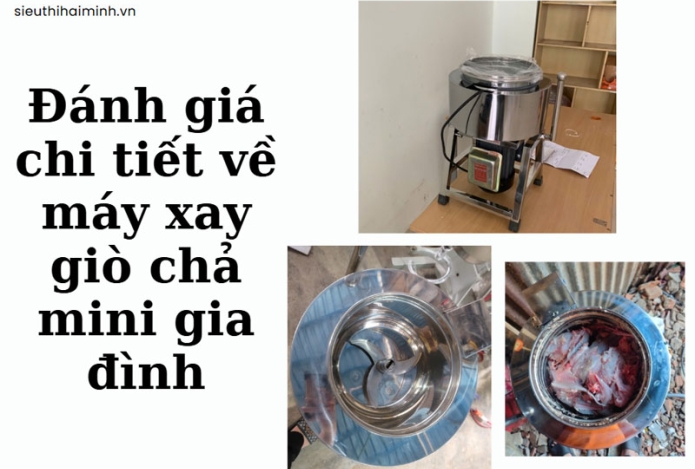 Đánh giá chi tiết về máy xay giò chả mini gia đình