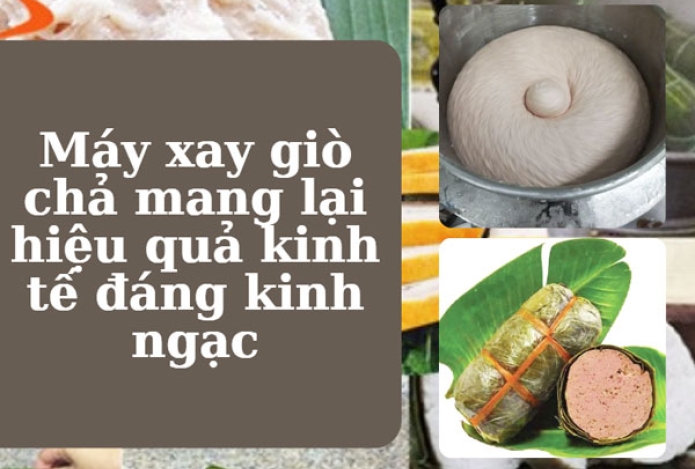 Máy xay giò chả mang lại hiệu quả kinh tế đáng kinh ngạc