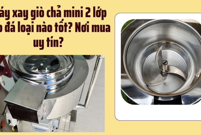 Máy xay giò chả mini 2 lớp bao đá loại nào tốt? Nơi mua uy tín?